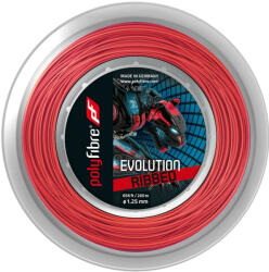 Polyfibre Tenisz húr Polyfibre Evolution Ribbed (200 m) - red