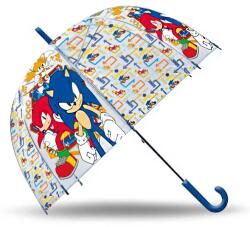 Halantex Sonic a sündisznó Gold Rings gyerek átlátszó félautomata esernyő Ø70 cm (EWA7152SN)