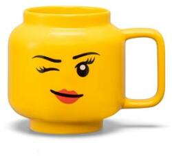 LEGO® 41460803 - LEGO kiegészítő - Nagy kacsintó lány kerámia bögre (41460803)