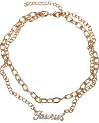 Urban Classics Diamond Zodiac Golden Necklace taurus