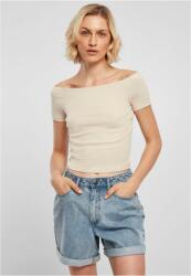 Urban Classics Ladies Off Shoulder Rib Tee softseagrass