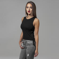 Urban Classics Ladies Lace Up Cropped Top black - gangstagroup - 6 258 Ft