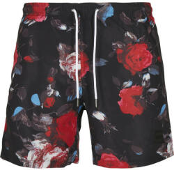 Urban Classics Pattern Swim Shorts black rose aop