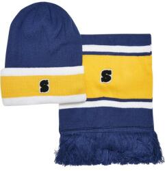 Urban Classics College Team Package Beanie and Scarf spaceblue/californiayellow/wht