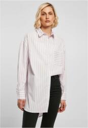 Urban Classics Ladies Oversized Stripe Shirt white/lilac