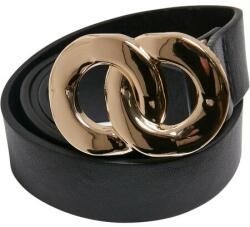 Urban Classics Synthetic Leather Chain Buckle Ladies Belt black/gold