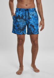 Urban Classics Pattern Swim Shorts blue flower