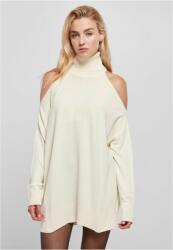 Urban Classics Ladies Cold Shoulder Turtelneck Sweater whitesand