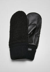 Urban Classics Sherpa Imitation Leather Gloves black