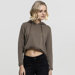 Urban Classics Pulóver Urban Classics Ladies Cropped Terry Hoody army green