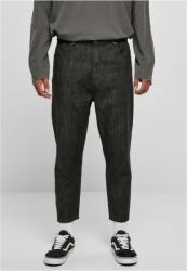 Urban Classics Cropped Tapered Jeans realblack washed