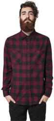 Urban Classics Checked Flanell Shirt blk/burgundy