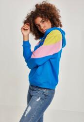 Urban Classics Ladies Oversize 3-Tone Block Hoody brightblue/lemonmustard/c. pink