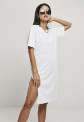 Urban Classics Ladies Organic Oversized Slit Tee Dress white