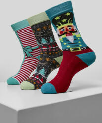 Urban Classics Christmas Nutcracker Socks 3-Pack multicolor