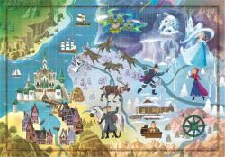 Clementoni - Puzzle Story Maps: Frozen - 1 000 piese
