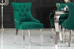 LuxD Design szék Queen Levia fej smaragdzöld bársony