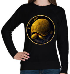 printfashion teknős - Női pulóver - Fekete (13840506)
