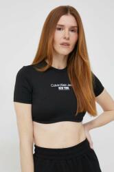 Calvin Klein Jeans t-shirt női, fekete - fekete L - answear - 10 990 Ft