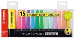 STABILO Boss Original szövegkiemelő készlet 2-5mm 15db (7015-01-5)