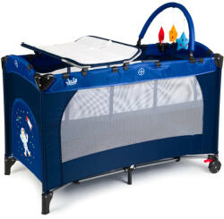 Juju Patut pliant 2 niveluri Juju Sleepy Baby, Space Adventure (JU7960-Space-Adventure) - roua