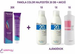 Fanola Color hajfesték 20 + (2x 6% Oxi + 1xVolume Conditioner) AKCIÓ ()