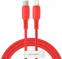 Baseus Colourful, USB Type-C/Lightning, 18W, 1.2m, Rosu (CATLDC-09) - vexio
