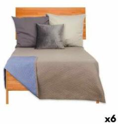 Gift Decor Cuvertură de pat reversibilă 240 x 260 cm Albastru Gri (6 Unități) Patura