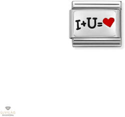 NOMINATION "I + U = Love" charm - 330208-51