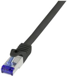 LogiLink Ultraflex RJ45 CAT6A S/FTP -> RJ45 CAT6A S/FTP M/M adatkábel 5m fekete (C6A073S) (C6A073S)