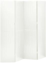 vidaXL fehér acél 4-paneles térelválasztó 160 x 180 cm (335899) - vidaxl