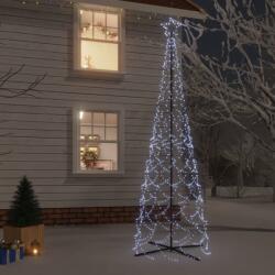 vidaXL kúp alakú karácsonyfa 500 hideg fehér LED-del 100 x 300 cm (343506) - vidaxl