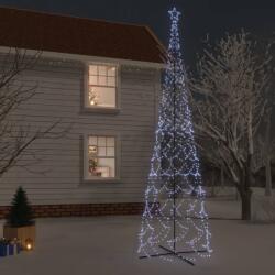 vidaXL kúp alakú karácsonyfa 3000 hideg fehér LED-del 230 x 800 cm (343514)