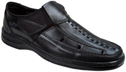Ciucaleti Shoes Pantofi barbati casual, perforati, din piele naturala, Negru - RSY502N