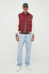 Pepe Jeans rövid kabát BARNOLD férfi, bordó, átmeneti - burgundia XL