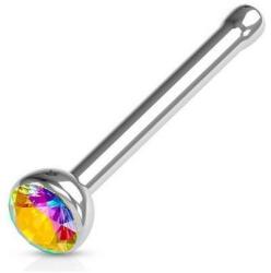  Orr piercing Ezüst színű, színjátszós kővel