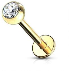  Labret Arany színű, Átlátszó kővel 8