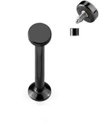  Labret Fekete színű, Kerek lapos dísszel 8