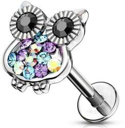  Labret Ezüst színű, köves bagoly