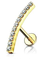  Labret Arany színű, Köves dísszel íves 8