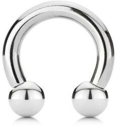  Patkó piercing golyó végekkel Ezüst színű