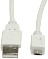 Roline Кабел Roline S3152-250, от USB А(м) към USB Micro B(м), 1.8m, бежов (S3152-250)