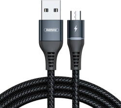 REMAX Cable USB Micro Remax Colorful Light, 2.4A, 1m (black) (31101) - vexio