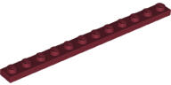 LEGO® 60479c59 - LEGO sötétpiros lap 1 x 12 méretű (60479c59)