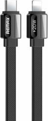 REMAX Platinum Pro USB-C apa - Lightning apa 2.0 Adat és töltő kábel - Fekete (1m) (RC-C050 BLACK)