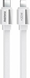 REMAX Platinum Pro USB-C apa - Lightning apa 2.0 Adat és töltő kábel - Fehér (1m) (RC-C050 WHITE)
