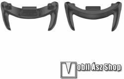  Okosóra fém csatlakozó adapter - 2db / 1pár - FEKETE - bármilyen 12mm-es teleszkópos szíjjal használható - Xiaomi Smart Band 8, 8 NFC, 9, 9 NFC