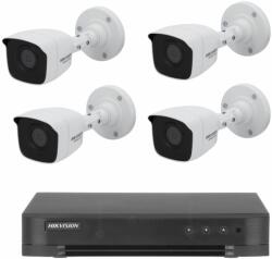 Hikvision Kit de supraveghere Hikvision cu 4 camere, 5 Megapixeli, Infrarosu 20m, Lentila 2.8mm, DVR 4k SafetyGuard Surveillance