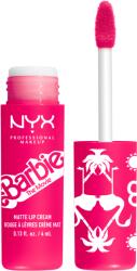 NYX Cosmetics Barbie Smooth Whip Matte Lip Cream Perfect Day Pink Rúzs 8 ml