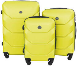 Gravitt sárga színű, keményfalú bőröndszett (Z-5903978409906)